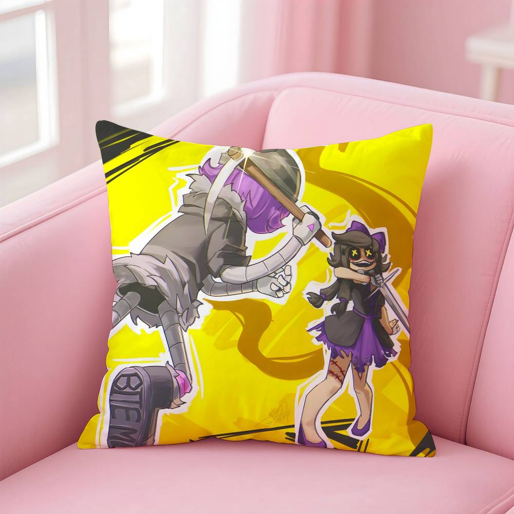 ANIME m-Murder d-Drones Pillow Case Pattern Printing Pillowcase Living Room Sofa Cushion Cover Bedroom Room Decor