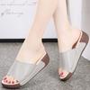Women Slide Slippers Sandals Outdoor Open Toe Chunky Slippers Casual Thick Sole Height Increase Platform Sandals