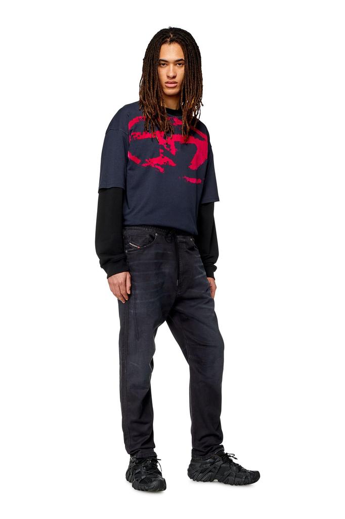 Diesel Herren 2040 D-AMAGE JOGG Tapered Denim, 28-Zoll, Schwarz, Größe 02, A11875068HR