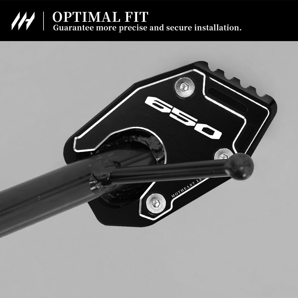 MotHeart Motorcycle Extension Stand Pad for CB650R 2019-2024 Motorcycle Parking Pad Stand Extension Side