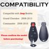 Remote Key Fob FOBIK Replacement Fits for Jeep Grand Cherokee 2008 2009 2010 2011 2012 2013 Commander 2008-2010 IYZ-C01C Keyless Entry Remote Start