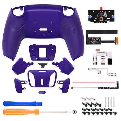 EXtremeRate Jednobarevná plastová sada RISE4 Remap Kit s programovatelnou gumovou rukojetí zadního pádla pro kompatibilitu s ovladačem PS5 Kompatibilní s PS5