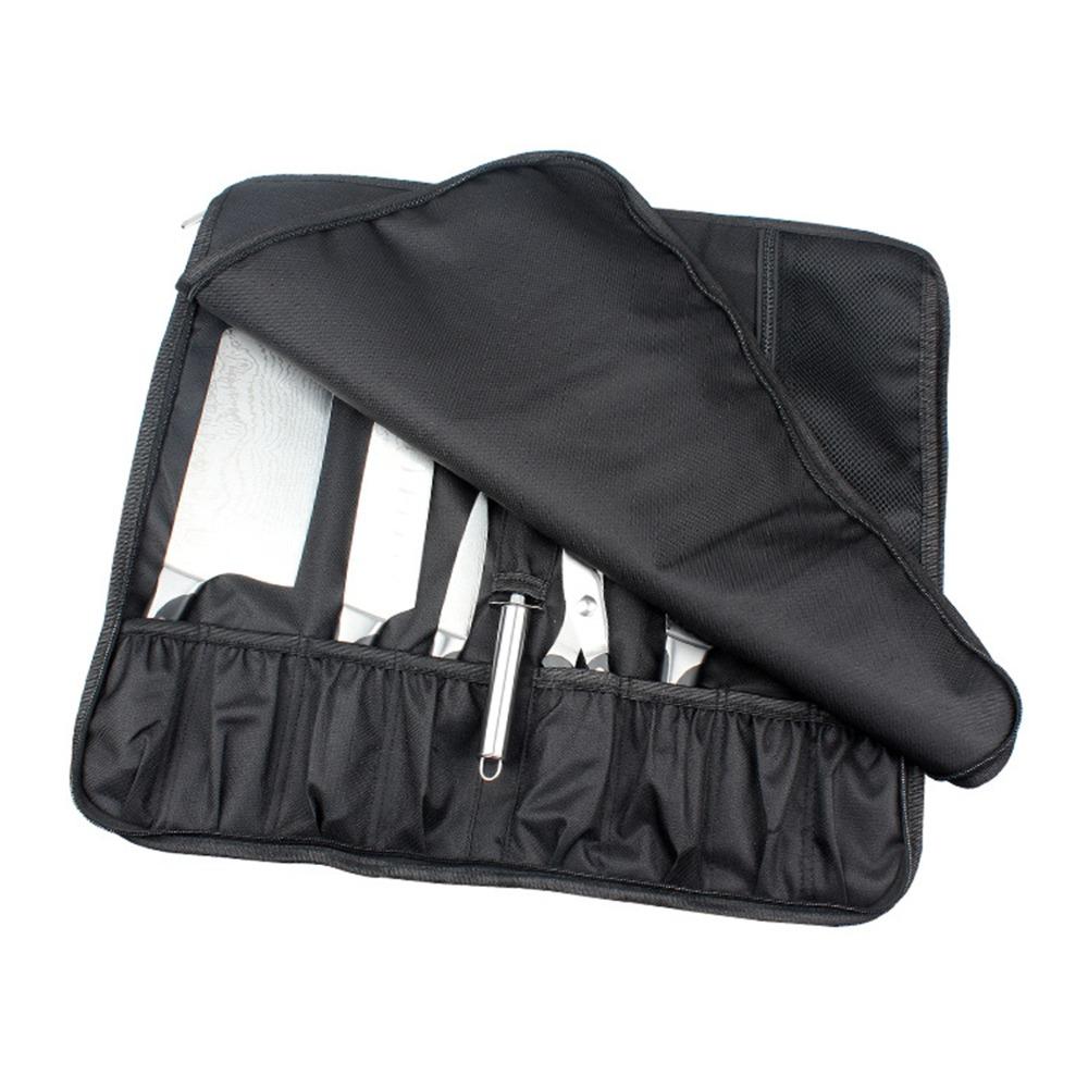 20.47×18.5in Knife Roll Bag Double-layer Knife Storage Bag Durable Chef Knife Case  Camping