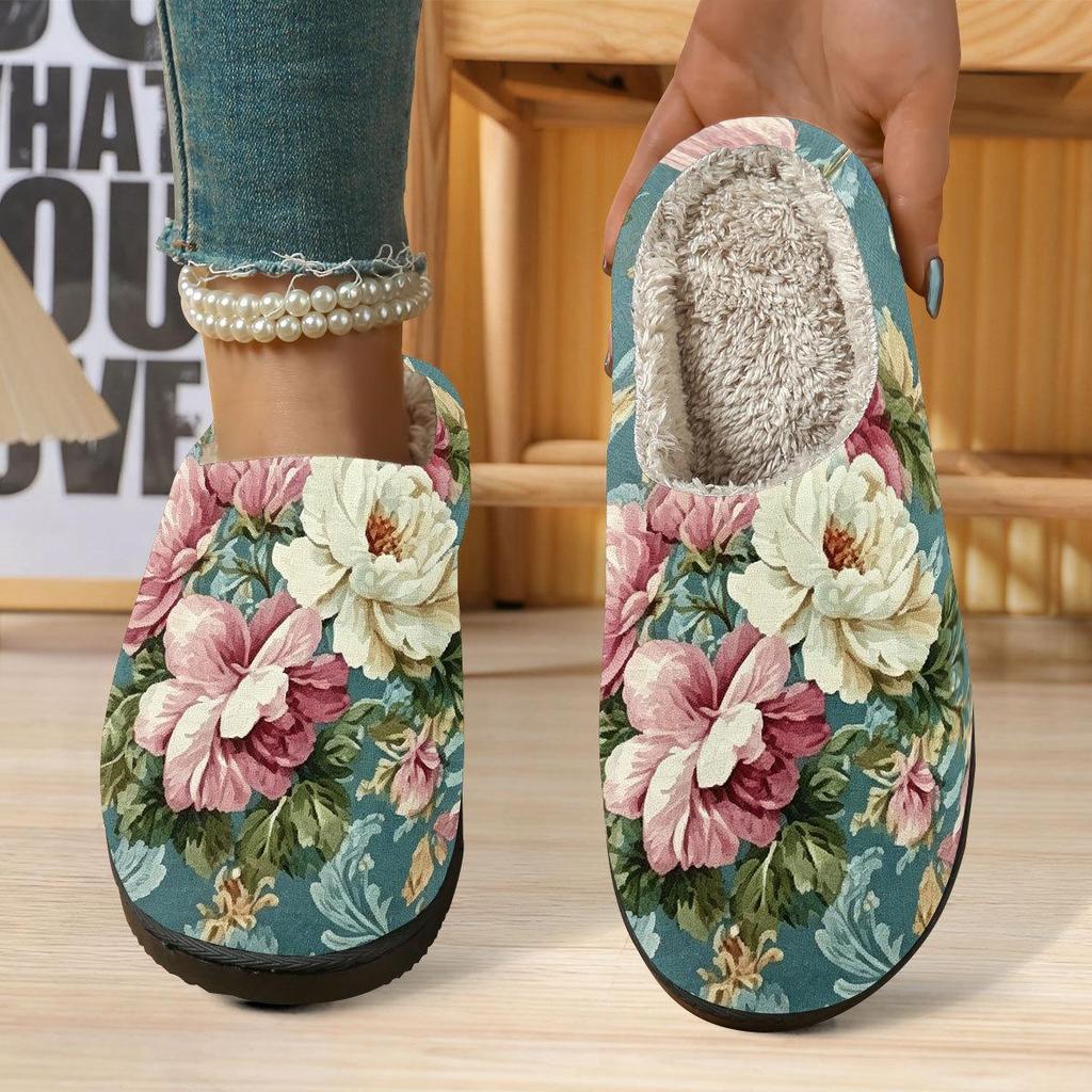Unisex Cute Cartoon Cotton Slippers – Cozy Home Warmth with Prints