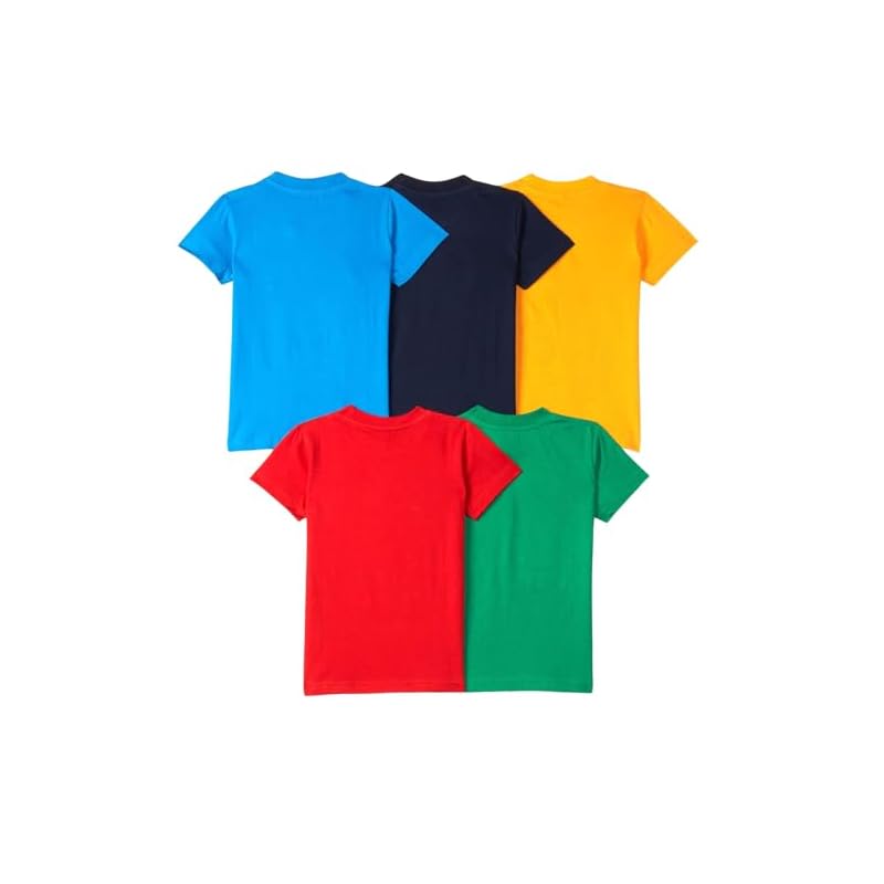 T2F Boy' Cotton Printed Regular Fit TShirt (Pack 0f )