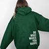 Sweat à capuche pour femme à manches longues, coupe ample, avec motif lettre graphique, pull décontracté