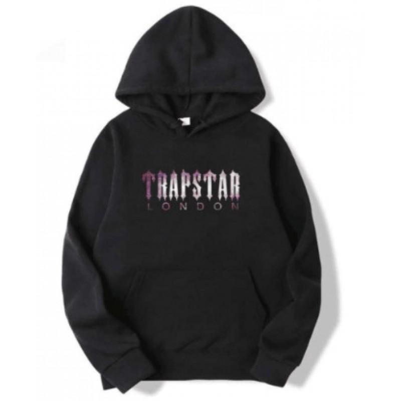 Completo Felpa con Cappuccio e Pantaloni Trapstar Stampati - Oversize Streetwear Cotone Pile Tuta Sportiva Gioventù
