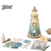Beach Theme Room Up Unique DIY Kit Glass Lighthouse Decor Sea 3D Light Handmade Gift