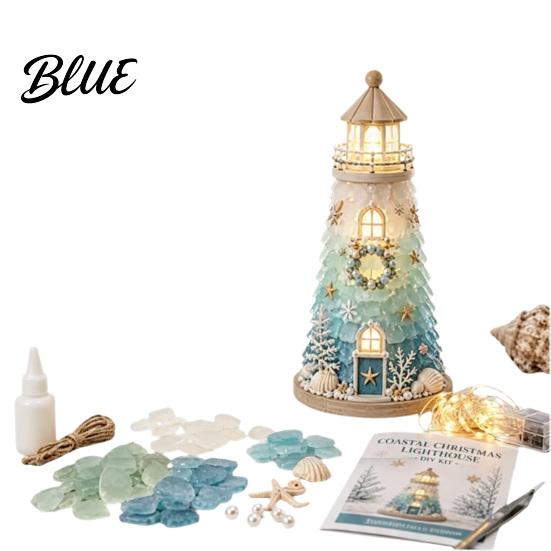 Beach Theme Room Up Unique DIY Kit Glass Lighthouse Decor Sea 3D Light Handmade Gift