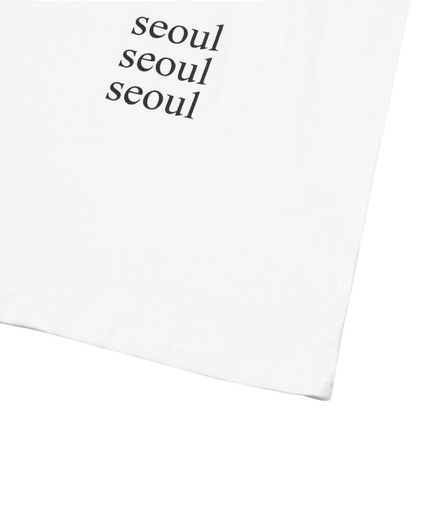 MUCENT Centery Seoul Lettering Round Neck Short Sleeve T-Shirt Unisex (2 Colors)