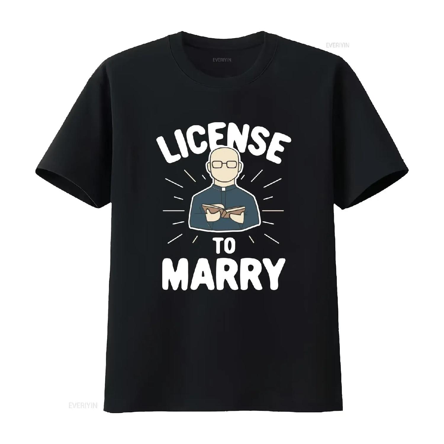 

Wedding OfficianT T Shirt Youth Pastor Minister License To Marry vintage Washed graphic Stretched Stylish Unisex S чёрный