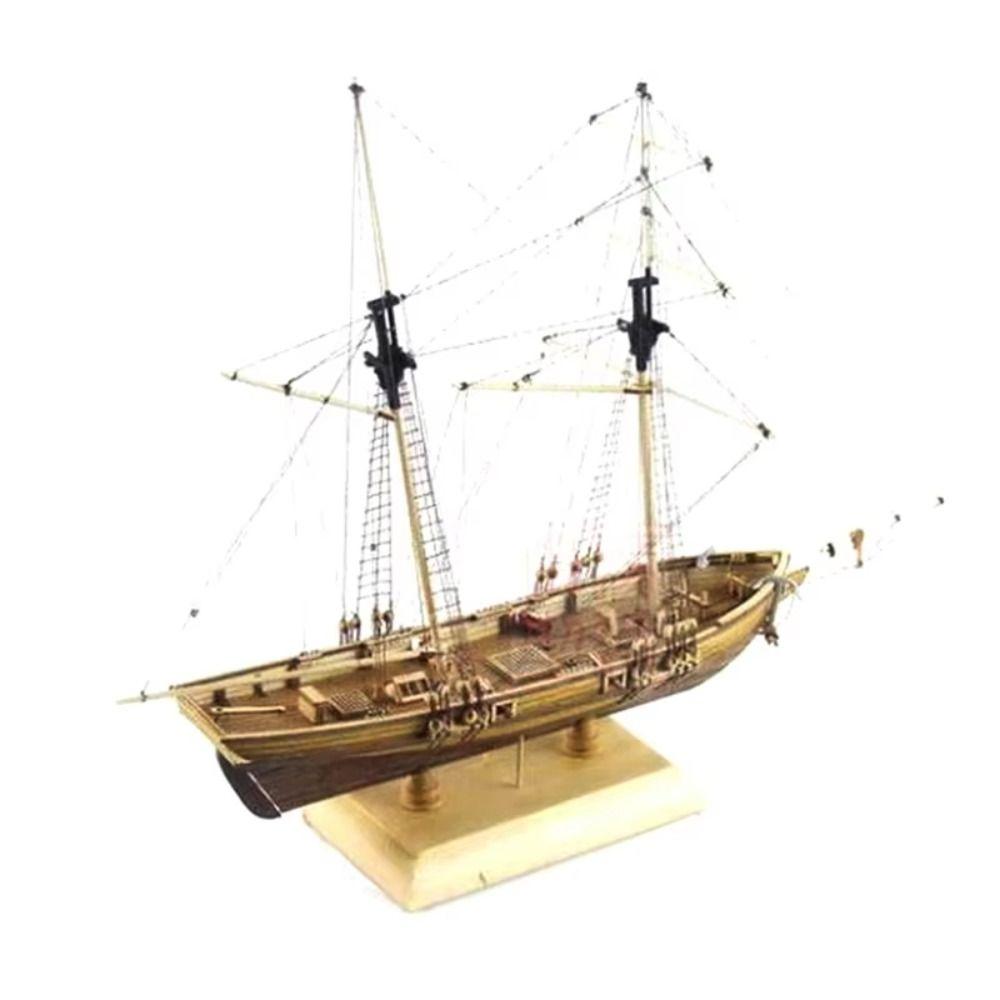 Ancient Sailboat Boat Assembly Toy Home Decoration Wooden Sailing Boat Children Gift