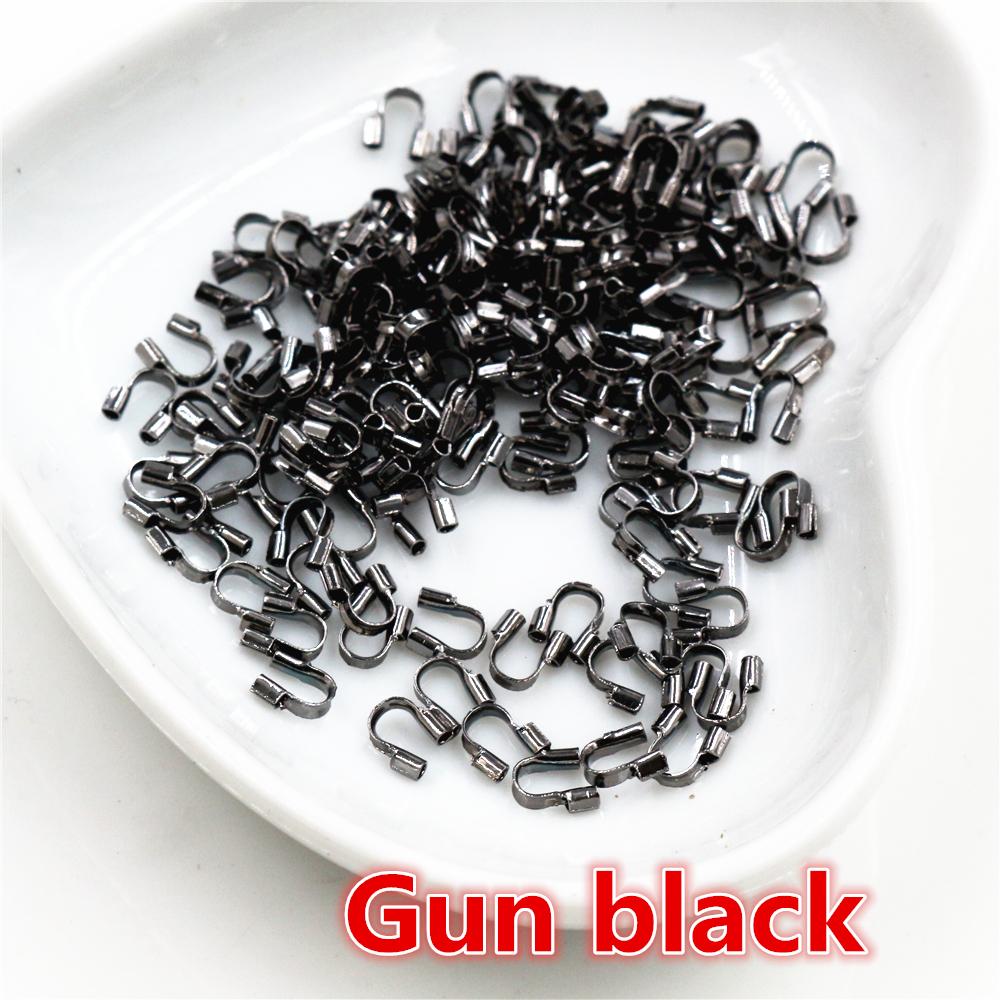 100pcs/lot 4.5x4mm Wire Protectors Wire Guard Guardian Protectors Loops U Shape Accessories Clasps Connector For Jewelry Making