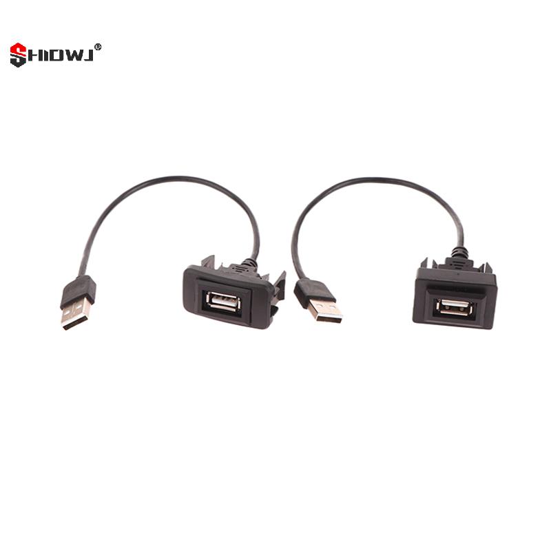 USB Extension Cable Flush Mount Panel Socket for Levin Toyota Vigo RAV4 Vios