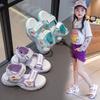 New Summer Soft Sole Non-Slip Sports Sandals for Girls, Children's Princess Beach Shoes for Older Kids
