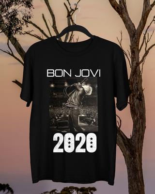 Bon Jovi 2020 Short Sleeve Cotton T- Shirt Unisex All Size S To 2345XL Unisex T-Shirt
