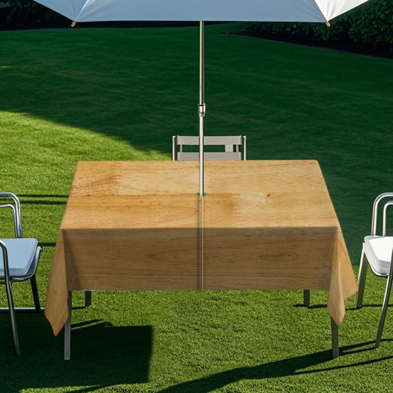 Outdoor Rectangular Table Cover With Starry Sky Sand Flow Waterproof Elastic Edge Patio Garden Dining