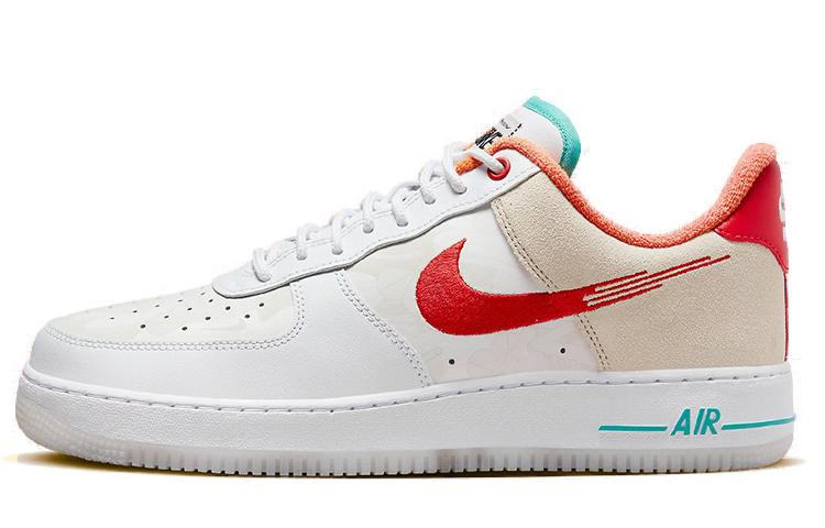 Nike Air Force 1 Low 07 Prm Just Do It White Red Teal FD4205-161 42.5
