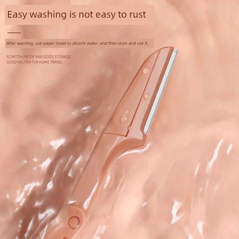 Folding Eye-Brow Knife Safety Beginner Female Eyebrow Scraping Blade Men for Women Only Full Set