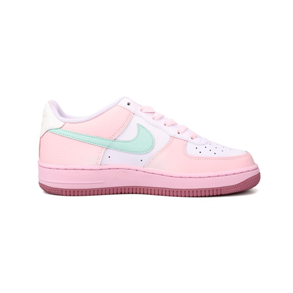 Nike Air Force 1 Mint Powder SAML Low Top Skateboard Shoes GS Pink White CT3839-107(Team6-)