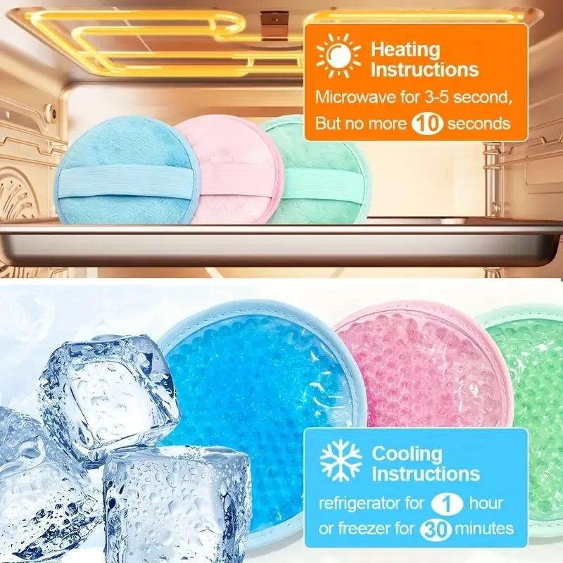 Reusable Gel Ice Packs for Face, Hands and Feet, Post-exercise Care, Household Necessities, Cold and Hot Compresses.