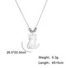 Cazador Cute Animal Cat Pendant Necklace for Women Lovely Paw Choker Neck Chain Stainless Steel Jewelry Birthday Gift 2026