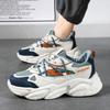 Autumn new student running sports leisure thick-soled heightening little white dad trendy shoes