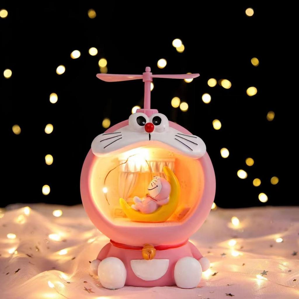 Cute Doraemon Cat Decorative Night Light Birthday Gift, Fashionable and Creative Night Light for Girls and Children