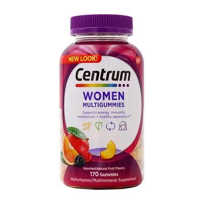 Women Multigummies Assorted Natural Fruit Flavors, 170 Gummies
