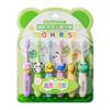 1 6PCS Children Super Soft Toothbrush 3 To 12Y Toddler Baby Training Toothbrush Cute Cartoon Zoo Animal Kids Oral Care Tools