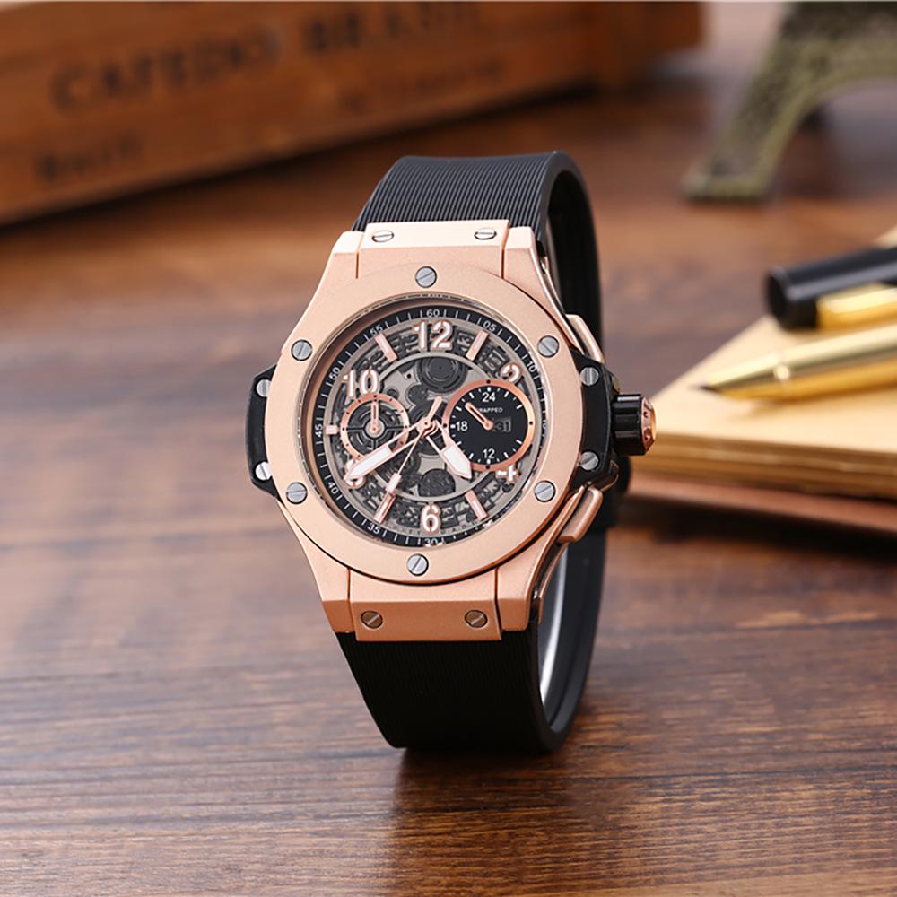 Richard Royal Oak Men's Quartz Watch with Silicone Strap - Casual Fashion
