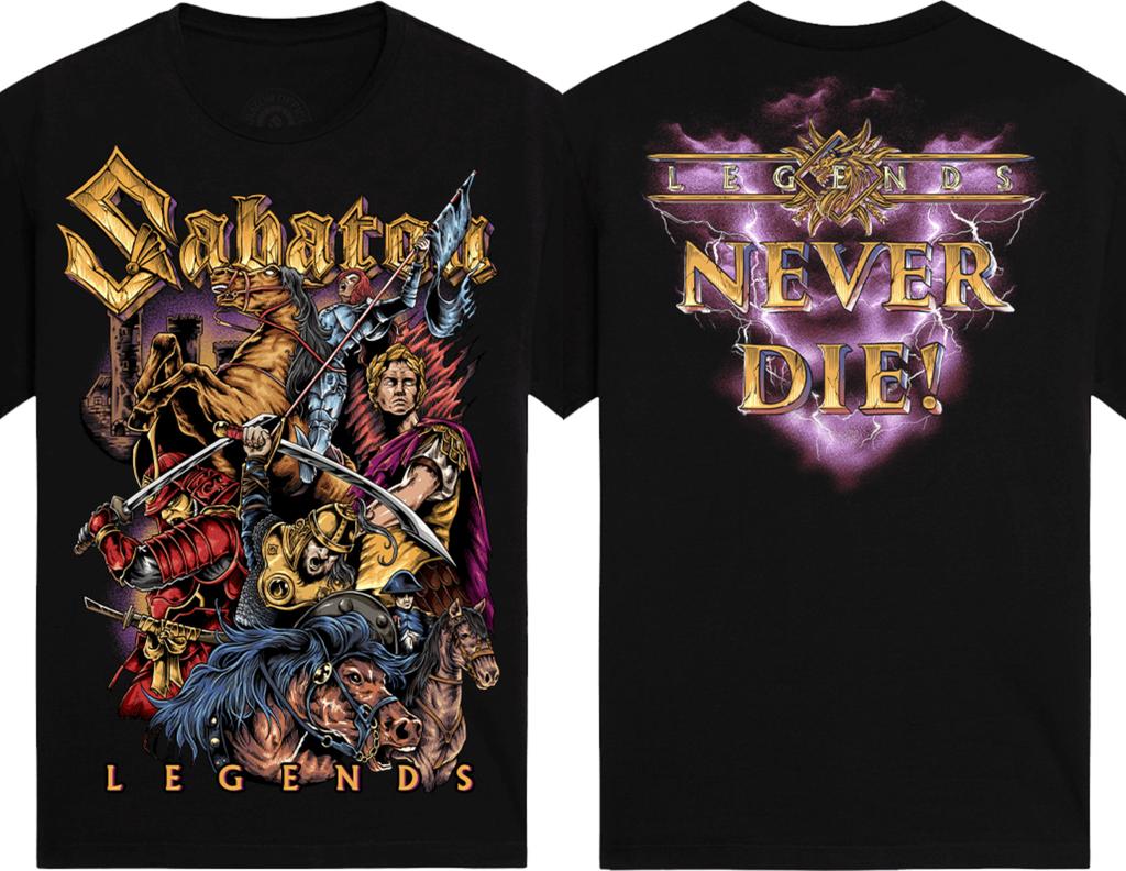 Heavy Metal Band T-shirt Swedish Pagans Sabaton Herr Dam Överdimensionerade Y2k Street Hiphop Casual Lösa Högkvalitativa T-shirts