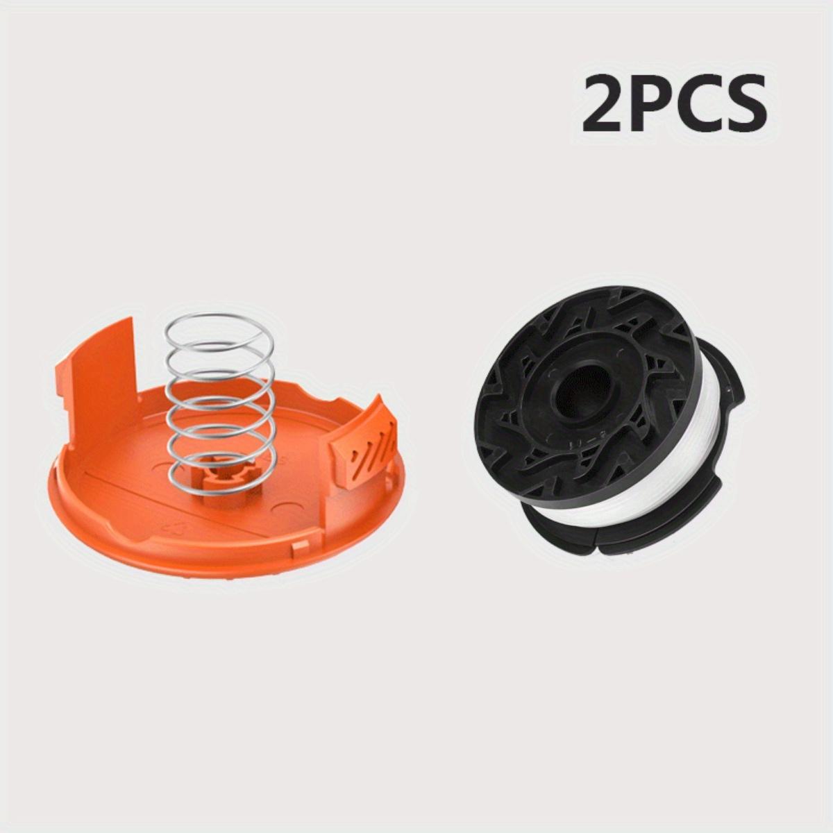 

1 комплект Запасная катушка с леской для триммера для Black+ Decker, Autofeed 30 футов, 0,065 дюйма, крышка и пружина, совместима с Gh900 Gh600 Gh610