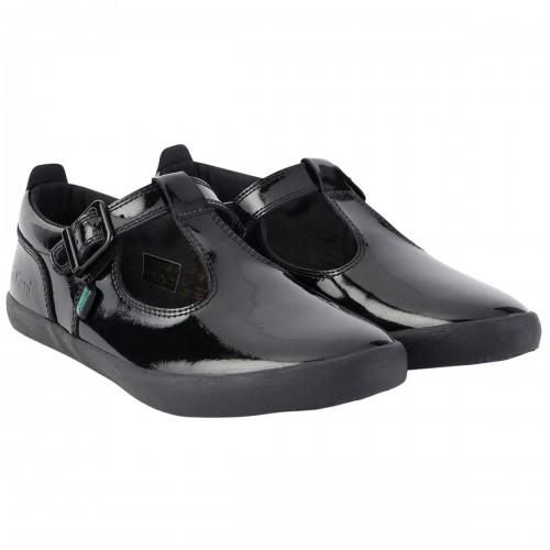 Kickers Womens/Ladies Patent Leather T-Bar Shoes