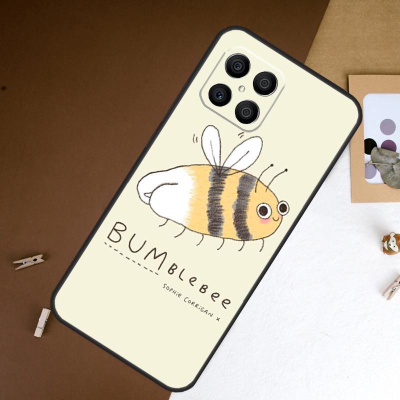Honeycomb Honey Bee Case For Honor 200 Pro 400 50 70 90 X9a X9b X9c X9d X8a X8b X8c Magic 7 Lite 5 6 8 Pro Cover