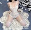 Sexy Underwear Lace Temptation Crotch Hollow Sexy Onesie Hot Uniform Suit Europe and America