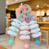 Changbaosen Cute Cream Dog Stacking Keychains