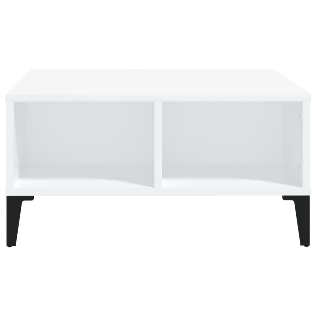 Vidaxl Stolik Kawowy, Biały, 60X60X30 Cm, Materiał Drewnopochodny