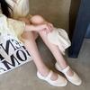 Travel Bi Preparation~ Autumn Mary Jane 2025 Autumn Full Leather Velcro Casual Single Shoes Breathable and Comfortable