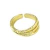 Trendy Delicate And Open Adjustable Ring With Vintage Meteorite Texture Perfect For Fashion Forward Women