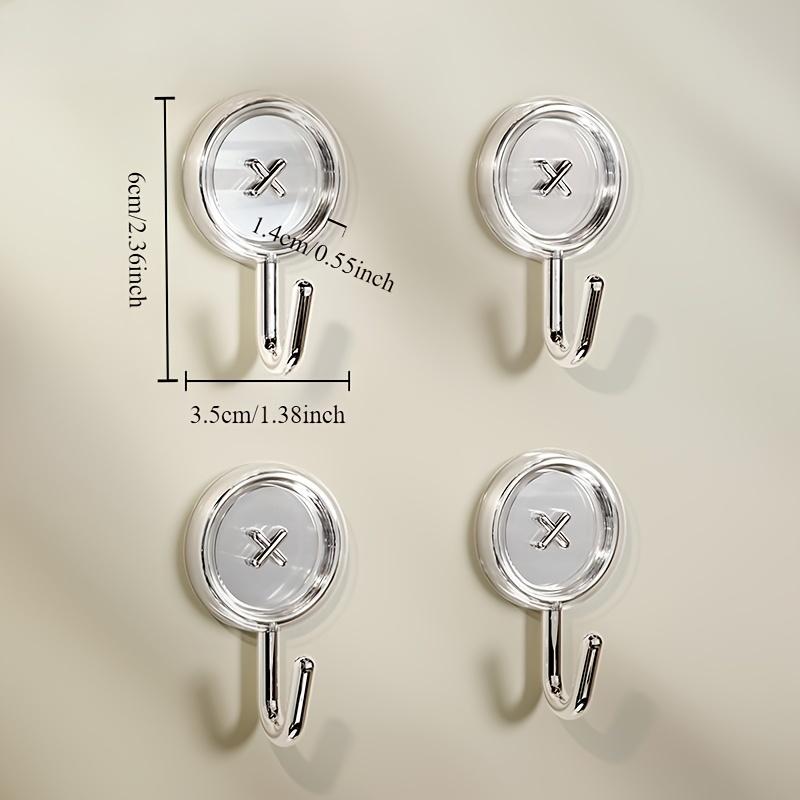 4pcs Button Hooks, Utility Hooks, Wall Decorative Key Hooks for Hanging Hats, Towels, Keys, Towel Hooks for Home, Kitchen, Bathroom