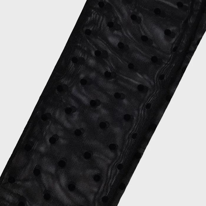 MESH DOT KNEE SOCKS(BLACK)