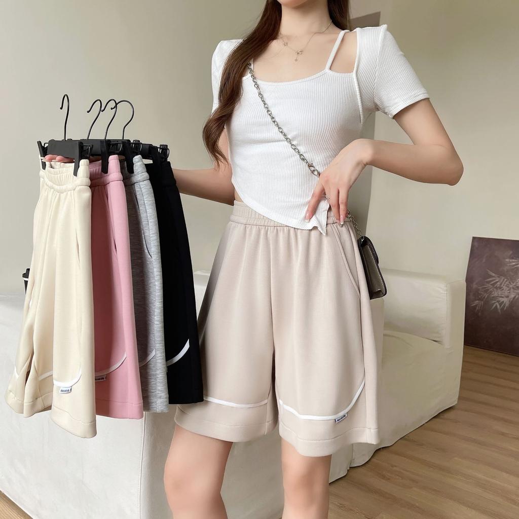 Pantaloni scurți largi de vară pentru femei Pantaloni casual largi