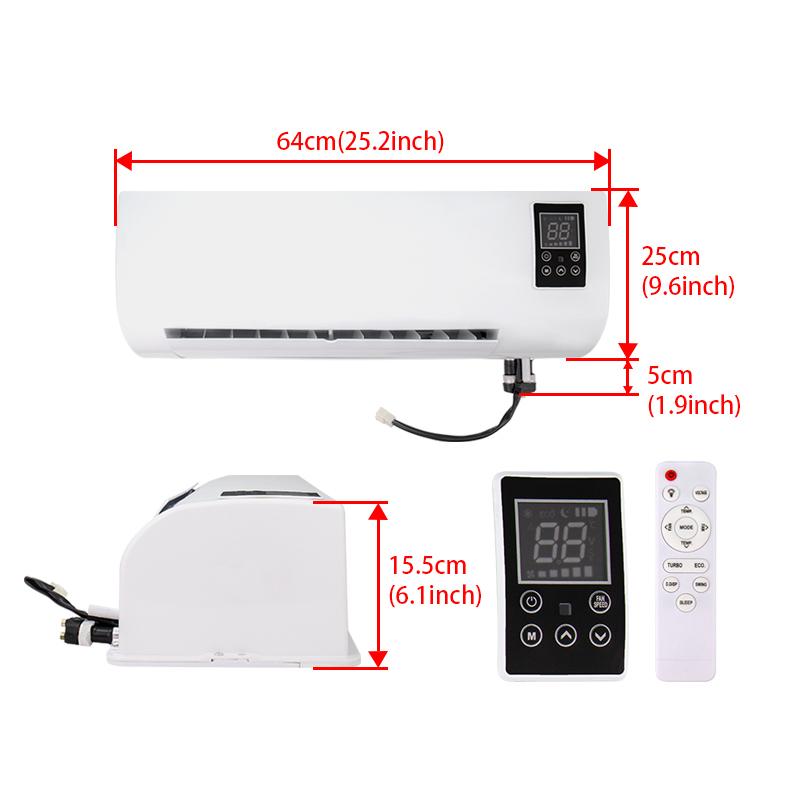 12V 24V Universal Refrigeration A/C Intelligent Adjustment Hanging Evaporator Assembly Single Cooling for Bus Heavy Duty Truck