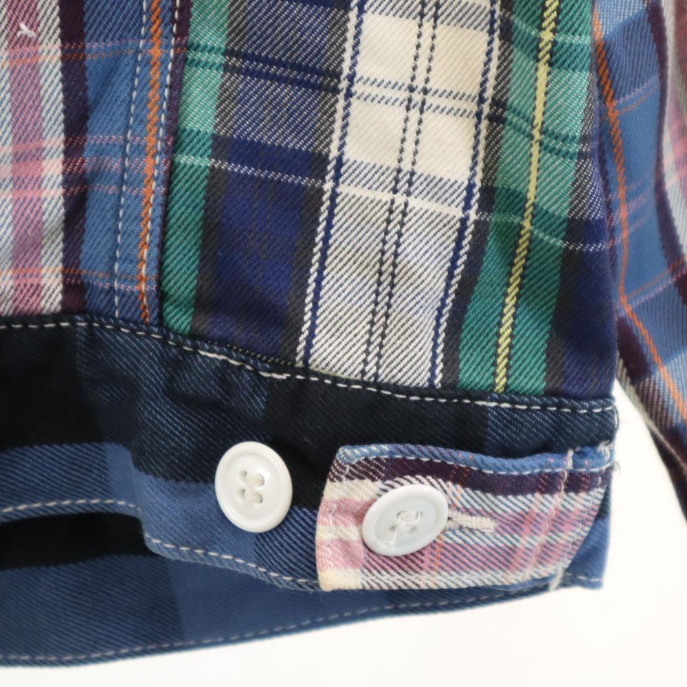 Levi's Kariertes Langarm-Jackett M Blau Herren Gebraucht