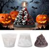 Skull/Pumpkin Shape Silicone Baking Mold Candle Moulds for Chocolate Crafts Halloween Party Supplies Dishwasher Safe