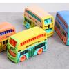 Dollhouse Mini Double  Bus Toy Colorful Model for Kids Room Play Accessories Educational Childrens Gift