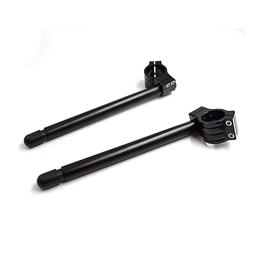 HANDLEBAR, 7/8", CLIP-ON, 35MM, Fork Tube, BLACK, CAFE RACERS, BOBBERS,Universal
