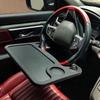Steering Wheel Car Tray Table Multifunctional Auto Laptop Food Desk with Built-in Cup Holder
