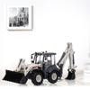 Alloy Diecast Excavator 1:50 4 Wheel Shovel Loader Two-way Forklift   Backhoe Loader Truck Model For Kids Gift Toys